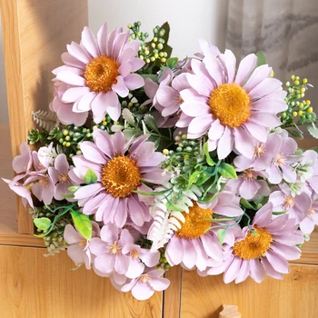 30cm de Floarea-soarelui Flori Artificiale de Nunta de Decorare a Plantelor Daisy Buchet de Cameră Acasă de Crăciun Consumabile Partid Aranjament de Flori