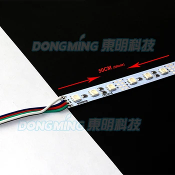 30pcs/lot 0,5 m 36leds DC12V condus luces banda 5050 SMD LED Bar de Lumina RGB profil de aluminiu de bucatarie condus în cabinetul de lumină