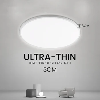3CM Ultra-subțire LED Lampă de Plafon Pentru Camera de zi 20W 220V 36W LED Alb Natural Lumina, Modern, Simplu, Lumina Plafon Dormitor