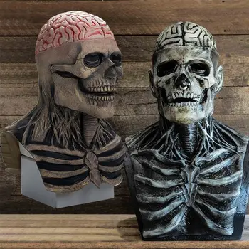 3D Latex Realitate Complet Craniu Masca Horror Masca de Carnaval de Halloween elemente de Recuzită de Halloween Cosplay Partidul Decor Înfricoșător Cap de Craniu Masca