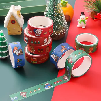 3M Desene animate de Crăciun și de Crăciun de Hârtie Washi Tape Set Student Bandă de Mascare Scrapbooking DIY Decorare Autocolant Decorativ