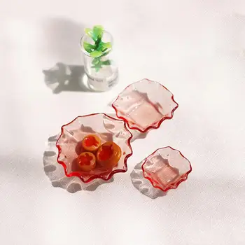 3Pcs Păpuși Castron Utile Portabil Simulate pentru Micro Peisaj Mini Castron Salata Miniatură Tava de Fructe