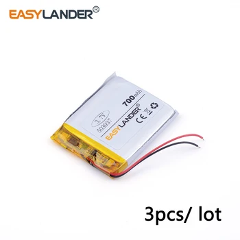 3pcs /Lot 503937 3.7 v litiu Li-ion polimer baterie reîncărcabilă MP3 MP4 700MAH jucărie mică caseta de sunet de conducere recorder video
