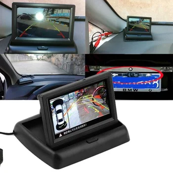 4.3 inch Auto Reverse din Spate Vedere aparat de Fotografiat Monitor Fotografie Vehicul de mers înapoi Sistem de Parcare Negru de Siguranță și Securitate