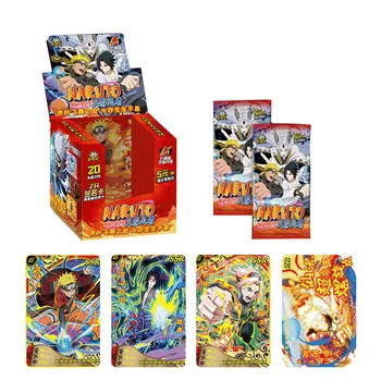4 CUTIE Nou Naruto Rapel Colecție de Cărți Cutie Grevate De Foc ZR Semnătura Carte pentru Copii Joc de Masă Joc de Jucarii si Cadouri Carduri