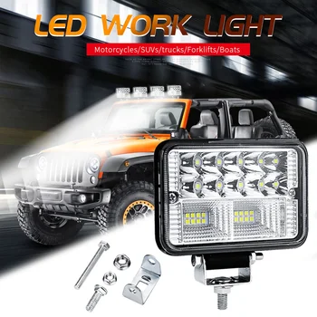 4 Inch LED Camion Remorcă de Lucru Spot luminos Lampă Spot Beam Led Lumina Reflectoarelor cu LED-uri Lumina de Lucru Bar 26LED 12V 24V