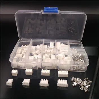 40 de seturi XH2.54 conector Kit în cutie 2p 3p 4p 5 pin 2.54 mm Pas Terminal
