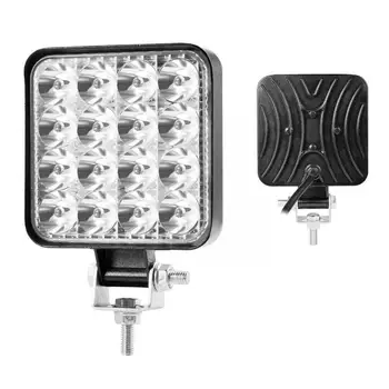 48W 16 LED-uri Auto Lumina de Lucru Piața Spot Beam IP67 rezistent la apa 6500K Lampa Pentru Camion Offroad SUV D1L0