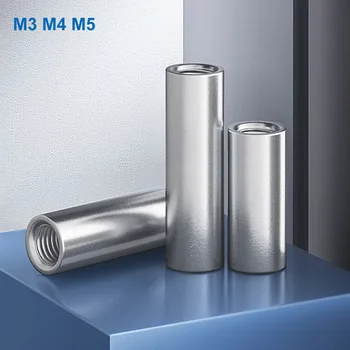 4buc/Lot M3 M4 M5 304 din Oțel Inoxidabil Extinde Mult Prelungi Rotund Piuliță Conector Joint-Sleeve Nut