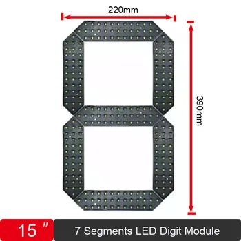 4buc/lot 15 inch cu 7 Segmente, Numărul de Afișare Afișaj LED Pentru Pret/Timp/Temperatura/Scor Semn Exterior Impermeabil modulul Digital