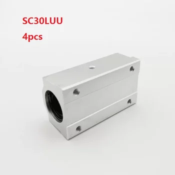 4buc/lot SC30LUU lung de tip liniar unitatea de caz lagăr liniar blocuri de 30mm ax liniar pentru router CNC piese SCS30LUU