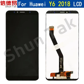 5.7 inch Pentru Huawei Y6 2018 UAT-L11 UAT-L21 UAT-L22 UAT-LX3 Pentru Y6 Prim-2018 Complet LCD + Touch Screen Digitizer Asamblare