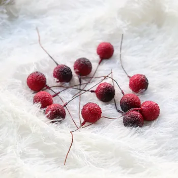 5 Buc Cristal Simulare Bayberry Fals Plante pentru Decor de Crăciun Artificial fructe de Padure DIY Decor Ornamente Roșii Mici Bayberry