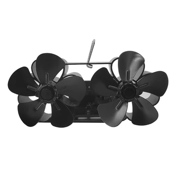 517A de Căldură Alimentat Aragaz Ventilator pentru Aragaz /Foc Viteză mai mare Fan Silent Soba de Lemn Fan Foc Fan de Economisire a Energiei 122°F~662°F