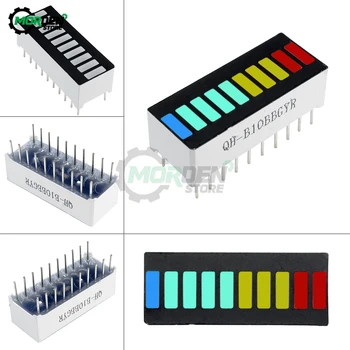 5V 10 Segment 4 Culoare Lumina LED-uri Nivelul Bateriei Bar Grafic de Afișare Putere Modulul Indicator Roșu Galben Verde Albastru