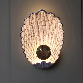 5W Tranșee Lampă Mică Shell-forma de Fundal Decor Lampă de Perete Camera de zi Sutien Studiu Pridvor Dormitor, Hotel, Bar Culoar de Iluminat