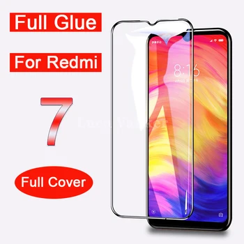 5d full adeziv sticla redmi 7 glass pentru xiaomi redmi 7 full caz acoperire pe Xiaomi Redmi 7 Redmi7 Ochelari 6.26