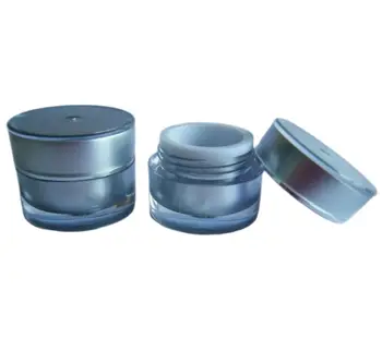 5g Argint ACRIL forma cilindrica crema de sticla,containere cosmetice,,crema borcan,Borcan Cosmetice,Ambalaje Cosmetice