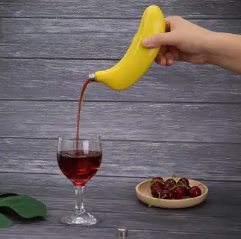 5oz Banane în Formă de Hip Flask Vas din Oțel Inoxidabil Sticle de Vin Bucătărie Bar, Bând Accesorii SN151