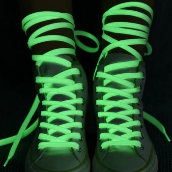 6 Culori Luminoase Șireturile Apartamente Pantofi Șireturi Flash Petrecere Stralucitoare Șiret Copil Adult Unisex Fluorescente Pantof Dantelă 1 Pereche