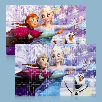 60pcs Disney Figura Puzzle Frozen Elsa, Printesa Sofia Avengers Puzzle din Lemn Copii de Educație Timpurie Intelectuală Jucarii si Cadouri