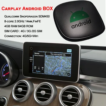 64GB ROM Multimedia Auto Caseta Video Player Android Carplay Cutie Pentru MERCEDES Benz CLA GLC GLS GLE CLS CLB SL Class A/B/C/E/S-Class