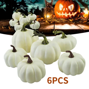 6Pcs Artificiale Mini Spuma Set Dovleci Simulare elemente de Recuzită de Halloween Acasă Decor Vegetal Fotografie DIY Decoratiuni pentru Gradina