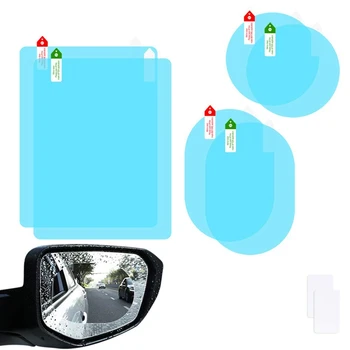 6Pcs Oglinda Retrovizoare Auto Folie Auto Oglinda retrovizoare Anti-Orbire Film Nano Film Anti-Ceață, Ploaie Membrană Impermeabilă Protector Masina