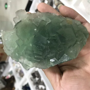 80g-100g Naturale Calcit Fluorit Verde Minerale-Specimen Acvariu de Decor Interior de Cristal și Piatră de Vindecare