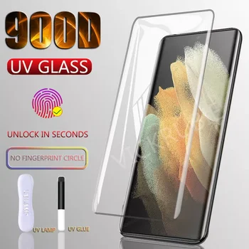 900D UV din Sticla Temperata Pentru Samsung Galaxy Nota 20, Ultra S21 Plus S10 S22 Ecran Protector OnS20 Plus S10E S 9 Nota 10 9 10 Film