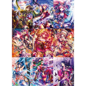 9Pcs/set Fete Anime Carduri Flash ACG Sexy Kawaii Joc Anime Colectare Carduri Cadou Jucarii Trei Moduri de Bliț pentru a Alege De La