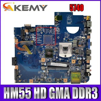 AKEMY MBPM601002 MB.PM601.002 Laptop Placa de baza Pentru Acer aspire 5740 48.4GD01.01M HM55 HD GMA DDR3 placa de baza functioneaza