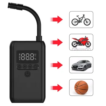 Accesorii pentru biciclete Electric Digital pentru Anvelope Pompa Cu 2000 MAh Acumulator Portabil Biciclete Pompa de Aer pentru Compresor Cu Ecran LCD CQB02