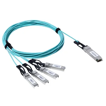 Active Cablu Optic de fibre ethernet splitter QSFP-4SFP-40G-AOC3M
