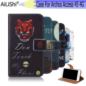 AiLiShi Pentru Archos 45 Acces 4G Caz Exclusiv Telefon cu Acces 45 4G Archos Piele PU Caz Flip Titularul Cardului de Credit, Portofel 6 Culori