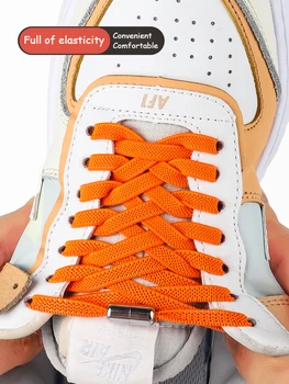 Aliaj de blocare Nu Lega șireturile de la Pantofi Plat Șireturi pentru SneakersElastic dantele adidași legături Copii Adulți Rapid dantela pentru Pantofi Benzi de Cauciuc