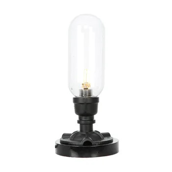 American de sticlă de Epocă tabelul lamp LED G4 AC85-265V buton de comutare UE NE lumină caldă albă de lumină Pentru Noptiera Dormitor de Iluminat