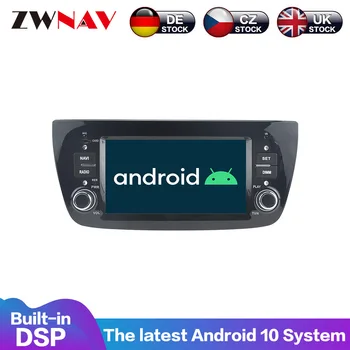 Android 10 PX6 4+64G Cu DSP Carplay Ecran IPS Pentru FIAT DOBLO 2010-2015 MARELE ECRAN Automată, AC, Radio Stereo, GPS Navi Mul