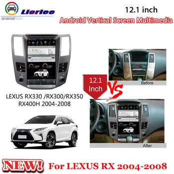 Android Stereo Tesla Ecran Auto Multimedia Player Pentru Lexus RX330/RX300/RX350/RX400H 2004-2008 Radio de Navigație GPS IPS Portret