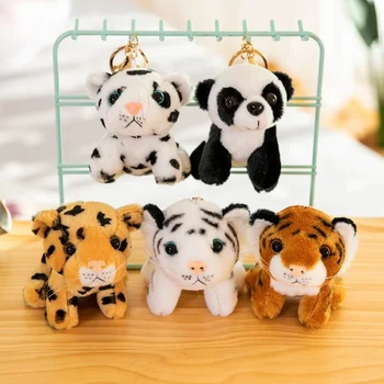 Animale De Pluș Brelocuri Drăguț Panda Roșu Tigru Mic Lanț Cheie Bărbați Și Femei Mașină Îmbrățișare Pandantiv Accesorii Breloc Cadou Copii