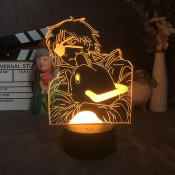 Anime Drujba Om de Lumină Led pentru Dormitor Decorative Lumina de Noapte pentru Copii Cadou de Ziua Manga Decor Colorat pentru Copii 3d Lampă de Noptieră