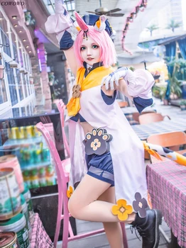 Anime!Genshin Impact Diona Mondstadt Joc Costum de Pisica Minunat Coada Uniformă Cosplay Costum Petrecere de Halloween, Costum Pentru Femei 2021 NOI