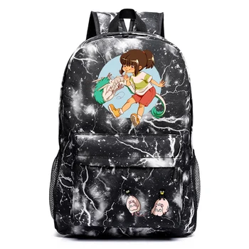 Anime Spirited Away Rucsac Casual Material Student Mochila Unisex Packsack Călătorie Teenger Ghiozdan De Înaltă Calitate, Geanta De Laptop