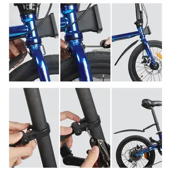 Aripă față Set Reglabil Acoperire Completă pentru Pliere Biciclete Hibrid Moutain Bike