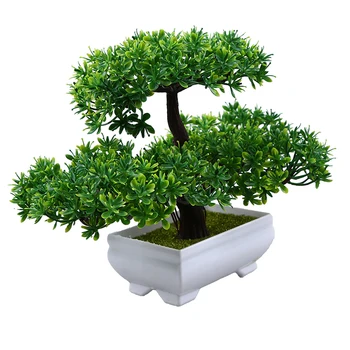 Artificiale Copac Mic De Simulare Bonsai, Flori De Plastic, Ghivece Desktop Planta Verde Ornamente De Grădină Acasă Decorare Cadouri