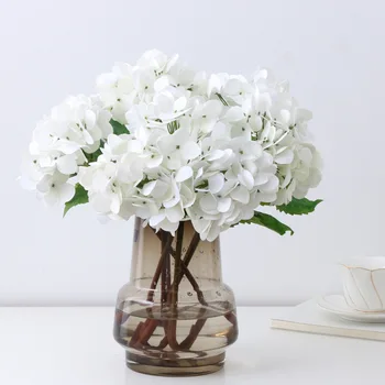 Artificiale Hortensie Ramură de Simulare de Flori DIY Buchet de Mireasa Sală de Acasă luat masa Decor de Masă Flori False Recuzită Fotografie