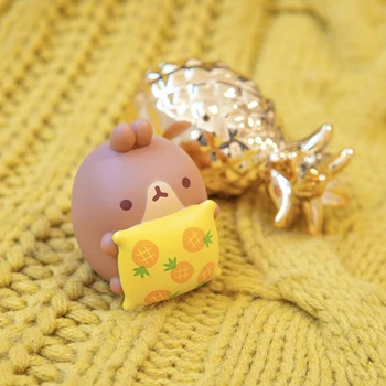 Autentic-coreean 5cm Figura MOLANG Seria Rabbit Iepure de Cartofi 5 Seturi Cadou Ambalaj Cutie Anime Jucarii Model Drăguț Fată Ziua de nastere Cadou