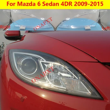 Auto Lumina Capace Abajur Fata Faruri Acoperire Lentile de Sticlă Coajă Capac Transparent Umbră Pentru Mazda 6 Sedan 4DR 2009-2015
