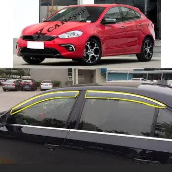 Autocolant auto din Plastic Geam Vântul Vizorul Ploaie/Soare Garda de Aerisire Copertine Pentru FIAT Ottimo Hatchback 2014-2020
