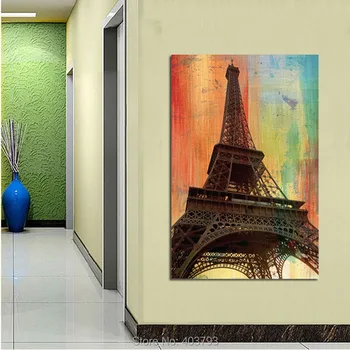 Barocco Magazin HD Tipărite Moderne de Pictură în Ulei de Arta Canvas Print de Artă Decorativă Imagini Turnul Eiffel Tablou 40x60CM